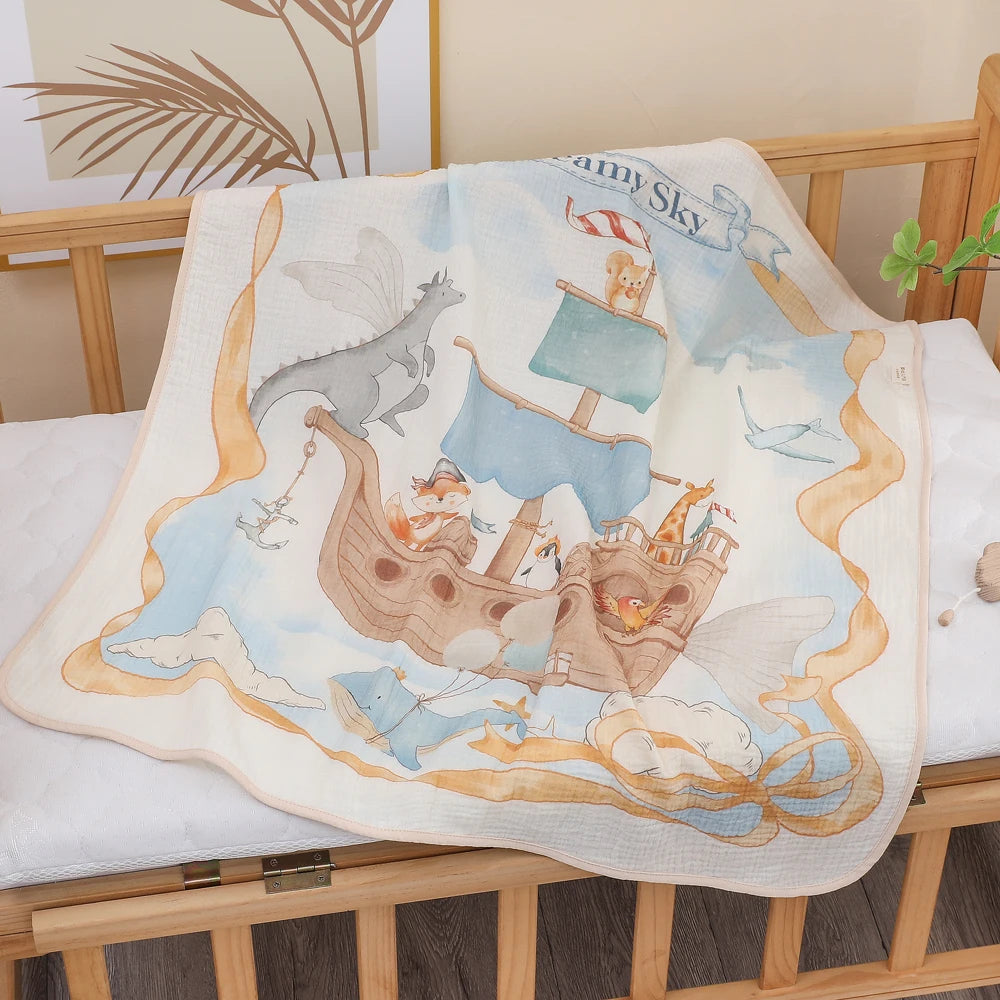 Bath towel or children's blanket absorbent newborn baby blanket