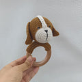Music Rattle Toy Dog Crochet Rattle Cute Animal