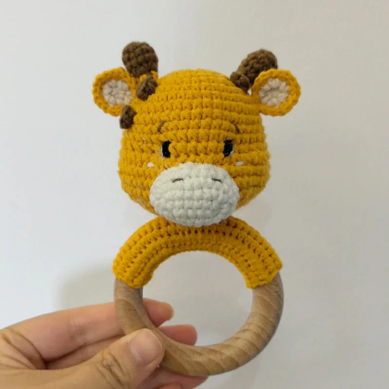 Music Rattle Toy Dog Crochet Rattle Cute Animal