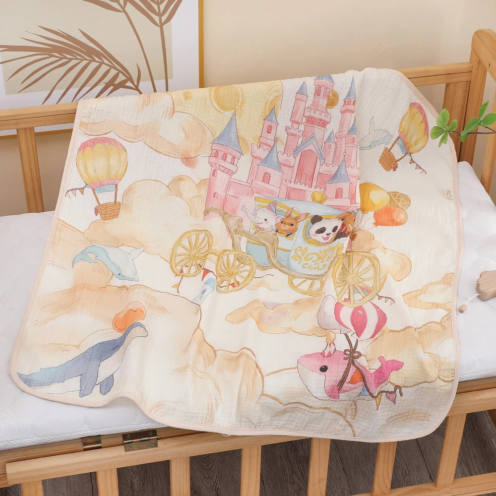 Bath towel or children's blanket absorbent newborn baby blanket