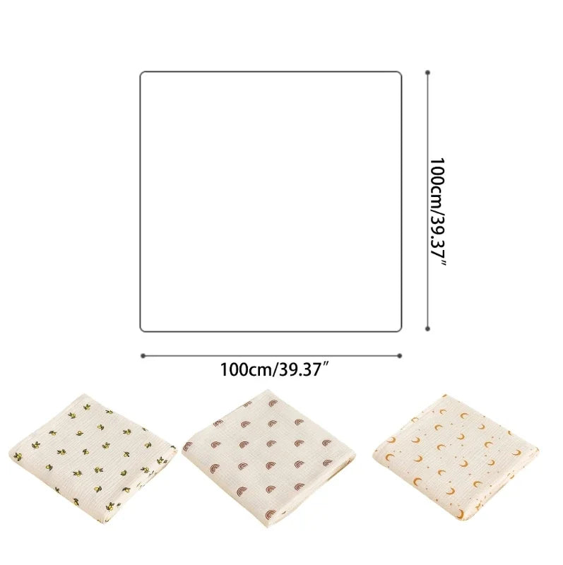 Baby Blanket Muslin Swaddle Newborn 2 Layer Cotton Bath Towel Summer Stroller Cover Wrap Gauze Toddler Sleep Blanket Baby Items