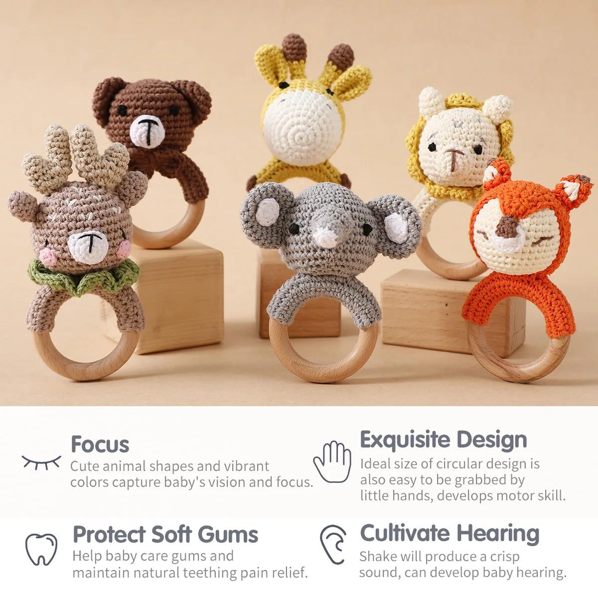 Baby Teether Music Rattles