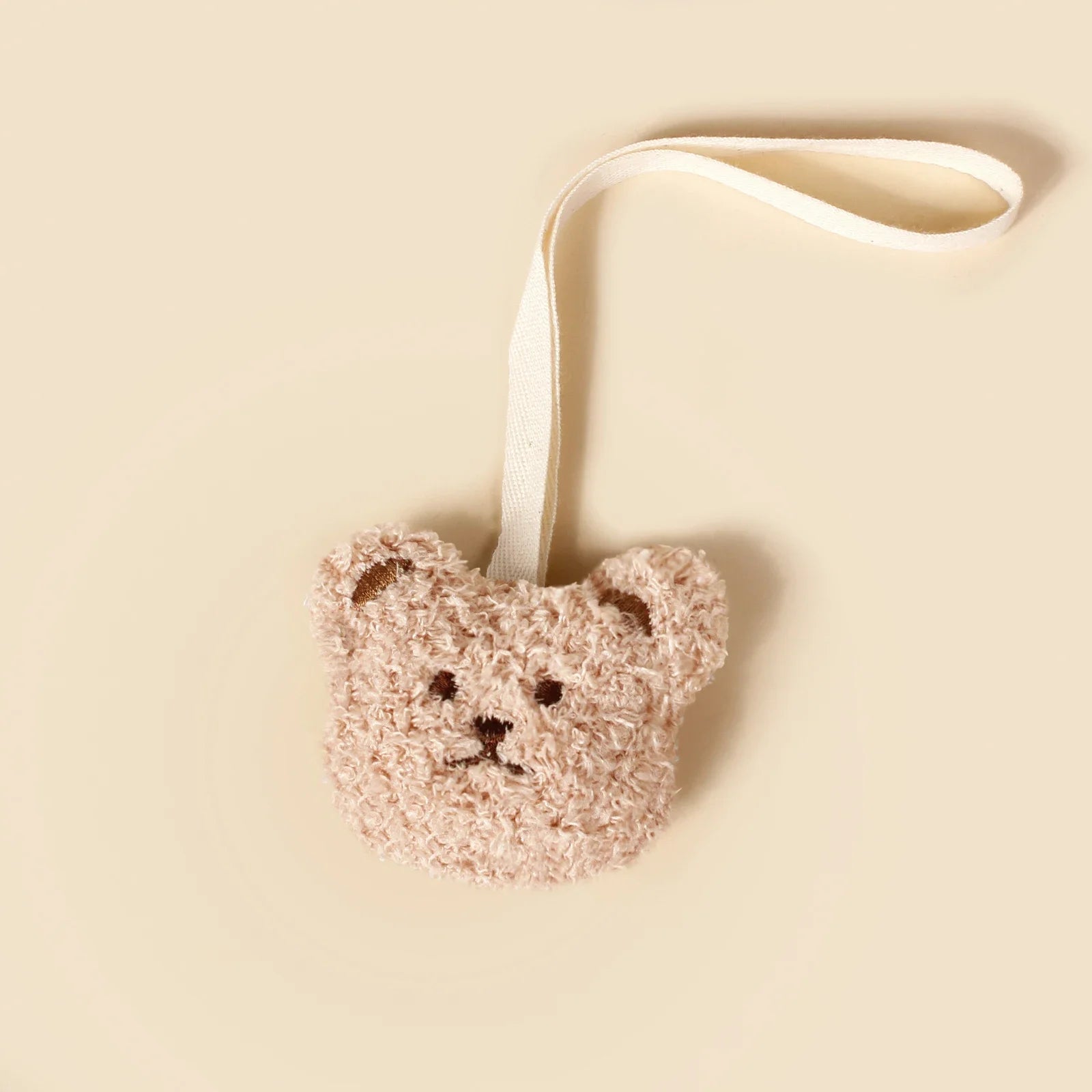 Cute Teddy Pacifier Holder Chains Baby Embroidered Bear Face Moon Clip for Newborn Accessories Kids Comforter Toys Toddler Gifts