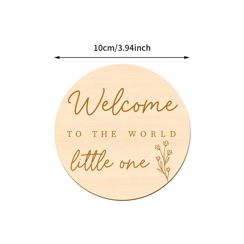 Newborn Sign Welcome To The World Little One