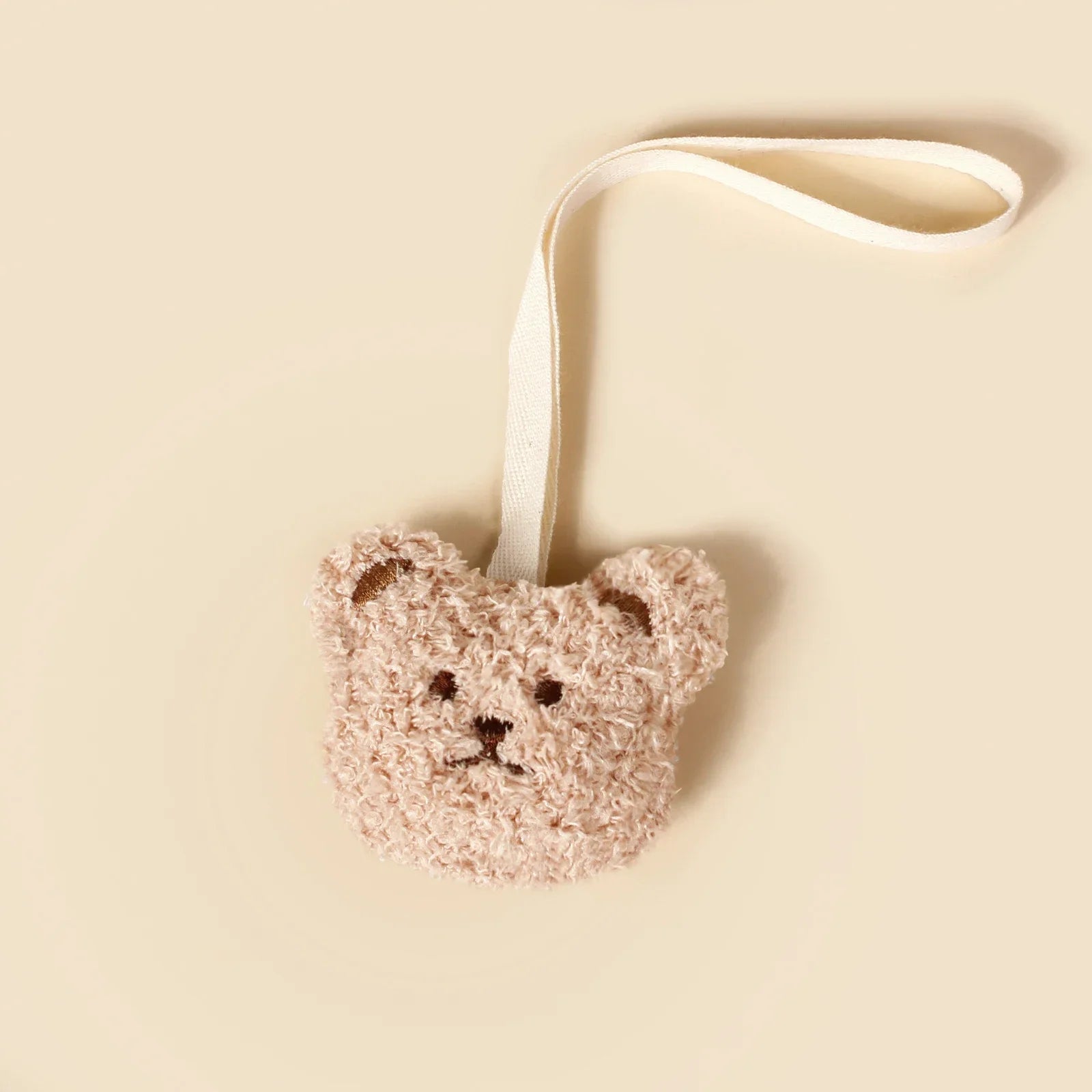 Cute Teddy Pacifier Holder Chains Baby Embroidered Bear Face Moon Clip for Newborn Accessories Kids Comforter Toys Toddler Gifts