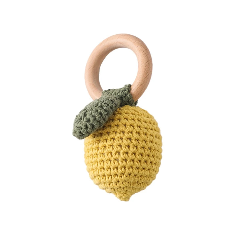 Crochet Animal Bear Rattle Toy Soother