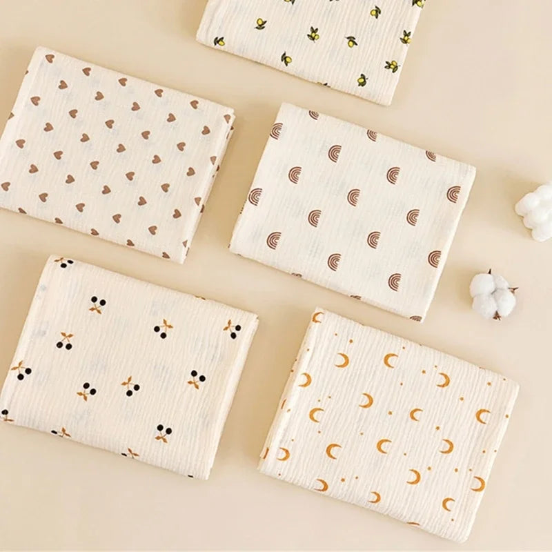 Baby Blanket Muslin Swaddle Newborn 2 Layer Cotton Bath Towel Summer Stroller Cover Wrap Gauze Toddler Sleep Blanket Baby Items