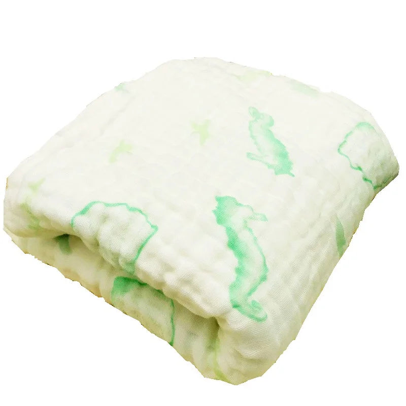 Six layers 100% Cotton Soft Baby Muslin Blanket Breathable